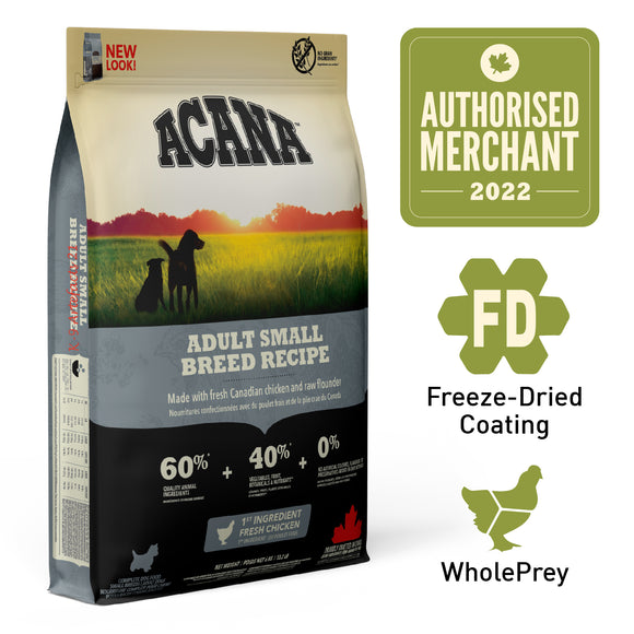 ACANA Heritage Freeze-Dried Adult Small Breed Dog Food