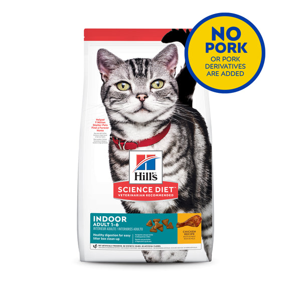 Hill's Science Diet Feline Adult Indoor Chicken Dry Cat Food (1.58kg/4kg)