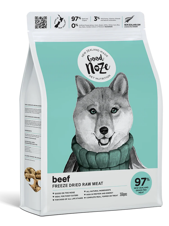 Good Noze Freeze Dried for Dogs - Beef 350g