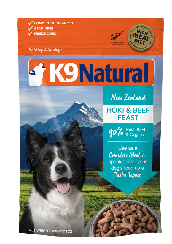 K9 Natural Freeze Dried Beef & Hoki