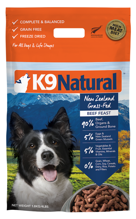 K9 Natural Freeze Dried Beef