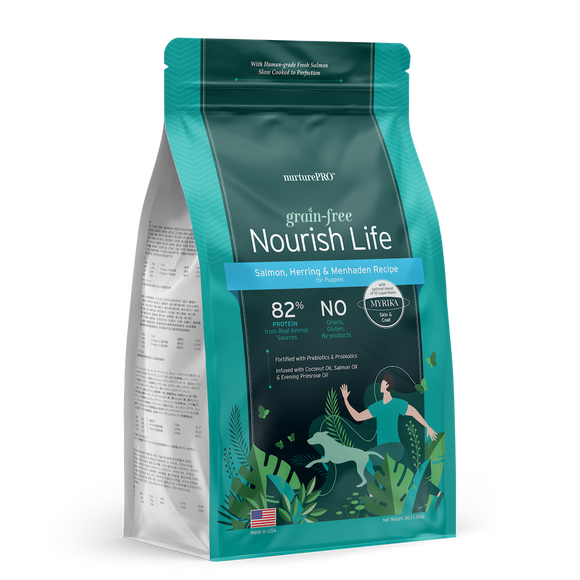 Nurture Pro Nourish Life Salmon, Herring, & Menhaden Recipe Grain-Free Dog food - Puppy