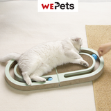 Foldable  cat scratcher board with toy [ local stocks]