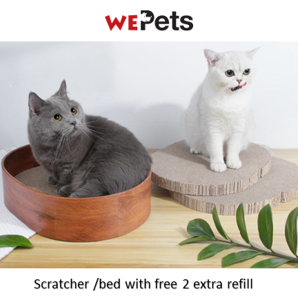 Cat scratcher pad /Bed /scratcher board (Free 2 extra Refill )