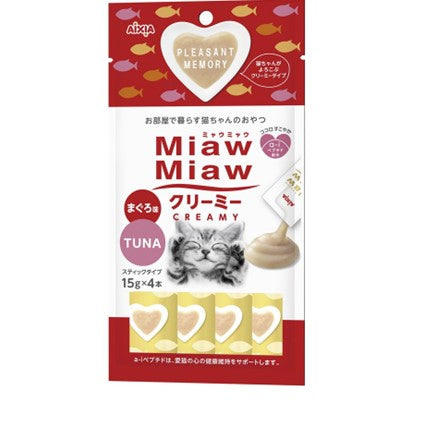 Aixia Miaw Miaw Creamy Cat Treats (15g x 4 sachets)