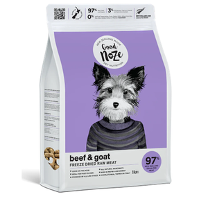 Good Noze Freeze Dried Beef & Goat Dog Food (350g)