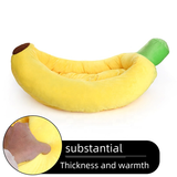 Banana-Shaped Pet bed  for Dogs and Cats with removable cover