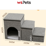 3 steps pet stairscase  with house