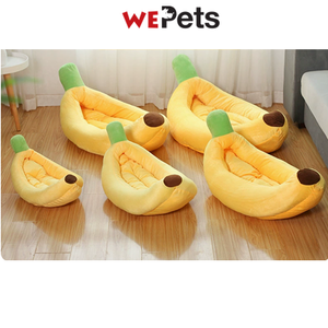 Banana-Shaped Pet bed  for Dogs and Cats with removable cover