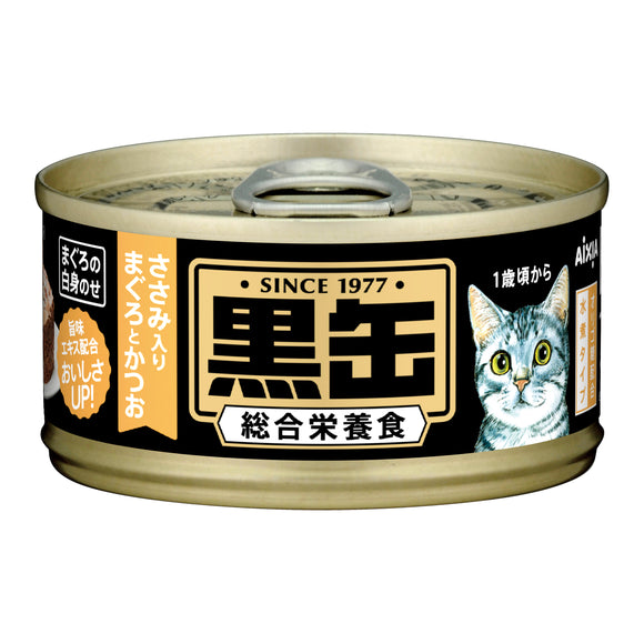 Aixia Kuro-can Mini wet food Tuna & skipjack w/Chicken Fillet 80g