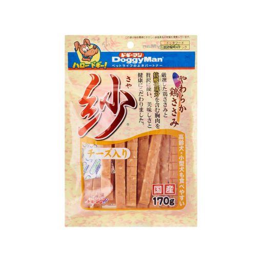 DoggyMan Soft Sasami Sticks dog treats - Chicken & cheese  170g