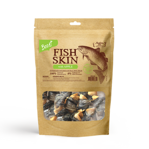 Absolute Bites Fish Skin With Apple 90g