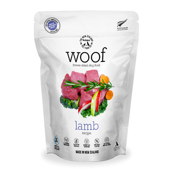 WOOF Lamb Freeze Dried Raw Dog Food (2 sizes)