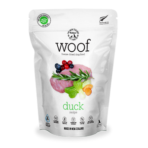 WOOF Duck Freeze Dried Raw Dog Food (2 Sizes)