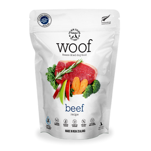 WOOF Beef Freeze Dried Raw Dog Food 280g