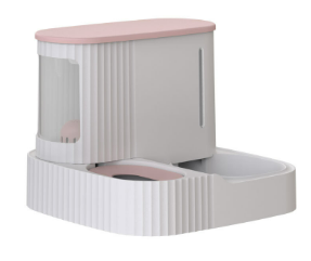 Dog and Cat storage feeder and water dispenser - Pink