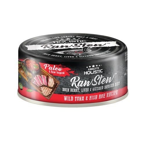 Absolute Holistic Raw Stew Wild Tuna & Fish Roe Canned Food 80g