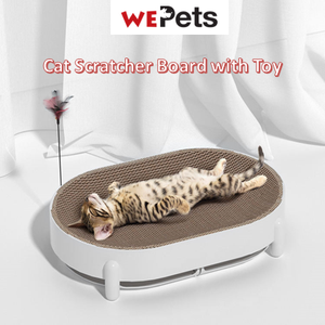 Cat scratch board scatcher bed with toy