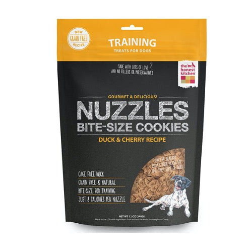 The Honest Kitchen - Nuzzles Duck & Cherry Bite-sized Cookies Dog Treats