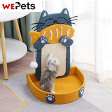 Cat scratcher board with bed