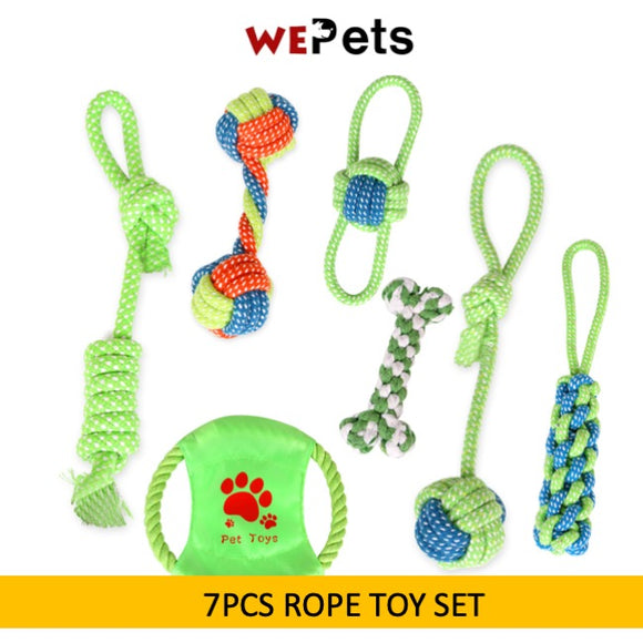 Dog Toy Rope toy 7pcs Set [Ready stock]