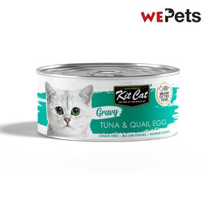Kit Cat Gravy Tuna & Quail Egg Canned Cat Food 70g