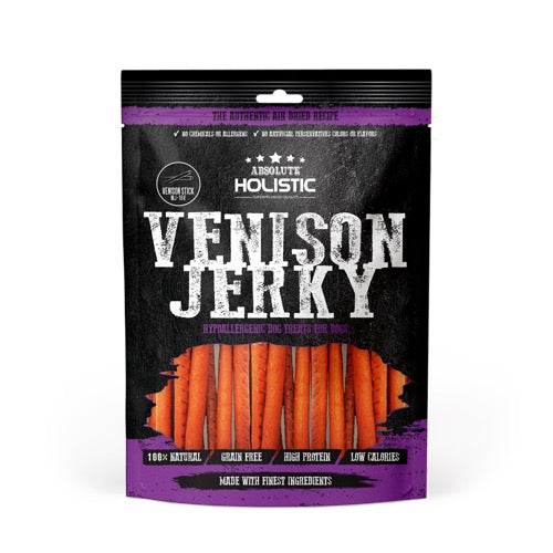 Absolute Holistic Venison Jerky (Stick)Grain Free Dog Treats 100g