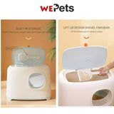 Enclosed Cat litter box toilet toast box design
