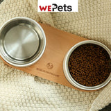Marvel Pet wooden dual bowl for dogs cats