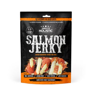 Absolute Holistic Salmon Jerky (Dumb Bell)Grain Free Dog Treats 100g