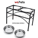 Elevated Pet Bowl Stainless Steel Feeding Bowl [Ready Stock]