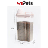 3L Air tight food container food storage for pet kibbles / rice dispenser / cereal storage