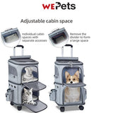 Foldable Double layer /storey Pet trolley for dogs/cats/small animals