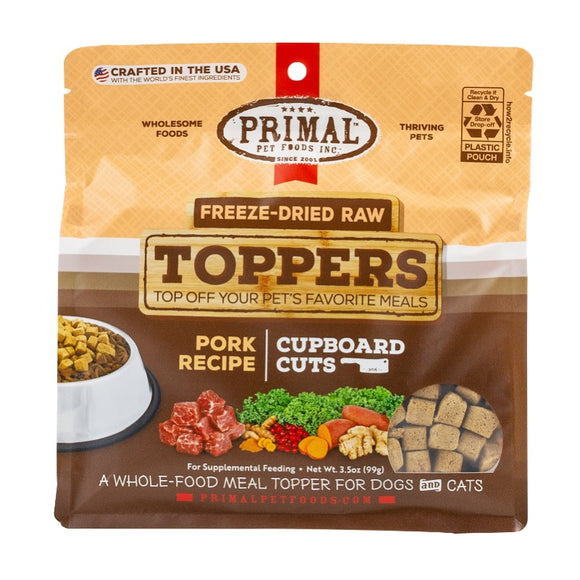 Primal Freeze Dried Pork Raw Toppers