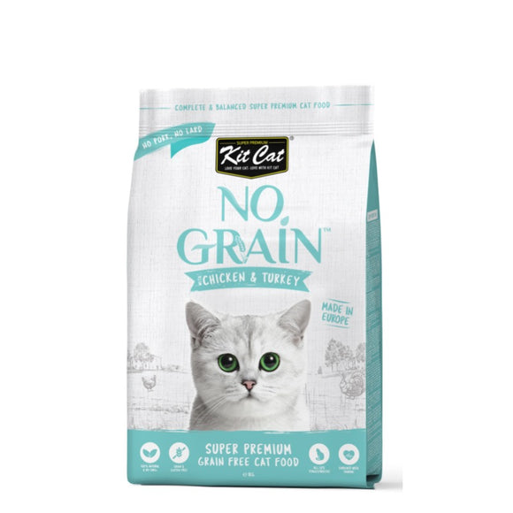 Kit Cat No Grain Dry Cat Food - Chicken & Turkey (1kg)