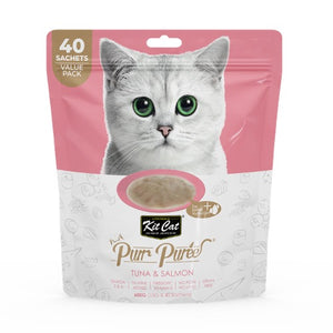 Kit Cat Pur Puree Value Pack - Tuna & Salmon 40s