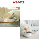 Marvel Pet wooden dual bowl for dogs cats