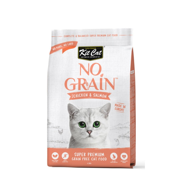 Kit Cat No Grain Dry Cat Food - Chicken & Salmon