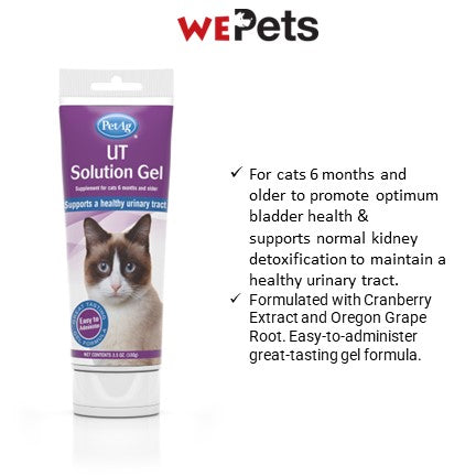 PetAG Pet Supplement for Cats 3.5oz - UT solution Gel