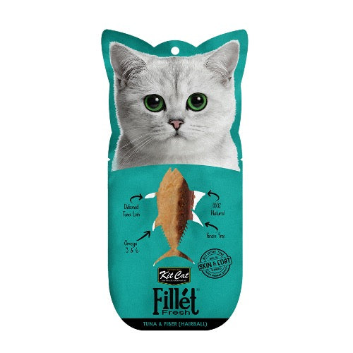 Kit Cat Fillet Fresh Tuna & Fibre (Hairball) Cat Treat 30g