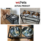 Elevated Pet Bowl Stainless Steel Feeding Bowl [Ready Stock]