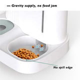 Dog and Cat storage feeder and water dispenser - Grey