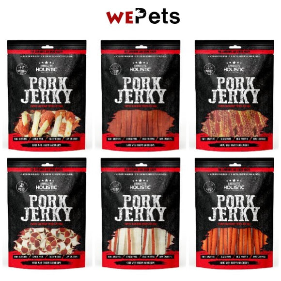 [Bundle of 3] Absolute Holistic Pork Jerky Dog Treats
