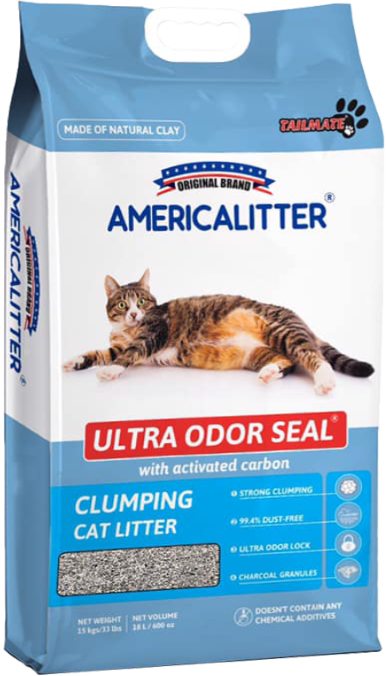 America Litter Ultra Odour seal Clumping cat litter 10L