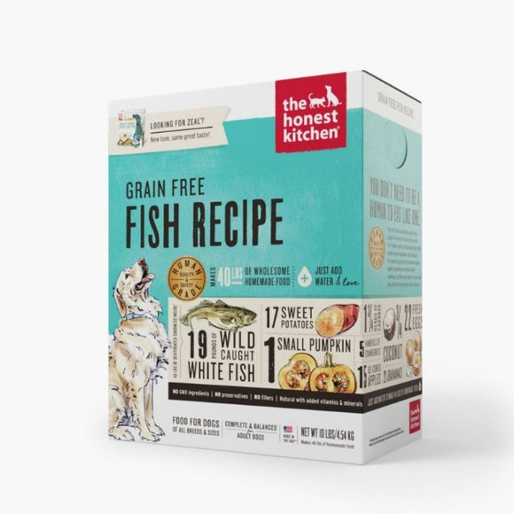 The Honest Kitchen Zeal Grain Free Fish Recipe Dehydrated Dog Food 4lb